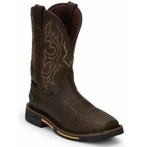 Justin® (Men's 13 D) Joist™ Rustic Waterproof Western Comp-Toe Work Boots - $220